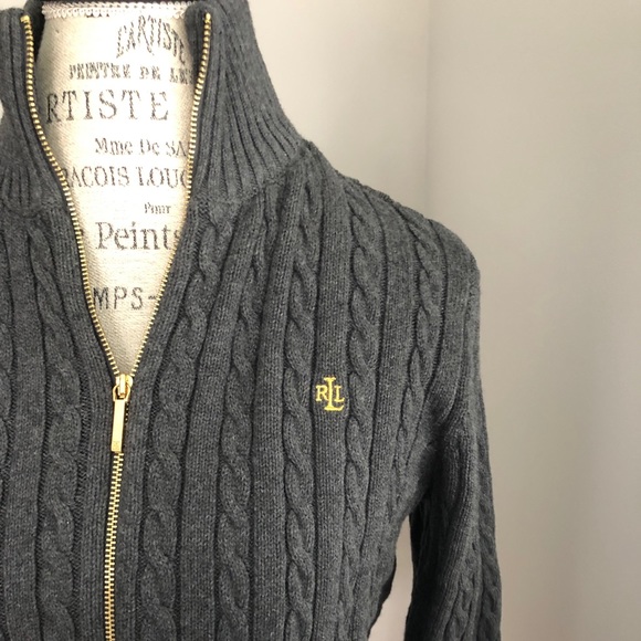 SOLD - Ralph Lauren Zip Sweater - Picture 3 of 5